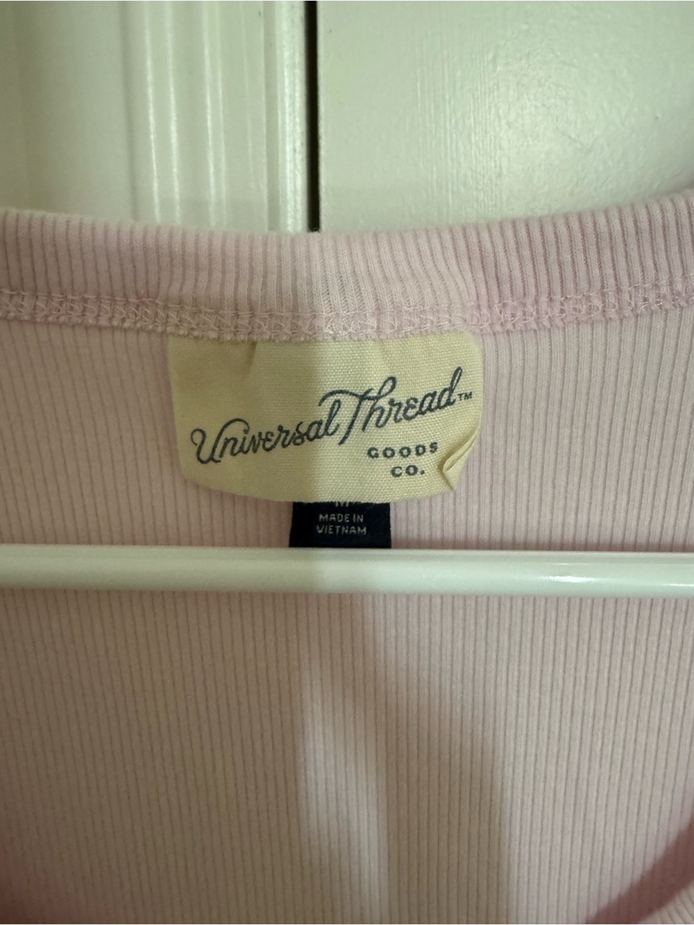 Universal Thread Light Pink Ribbed Scoop Tank - Picture 2 of 2